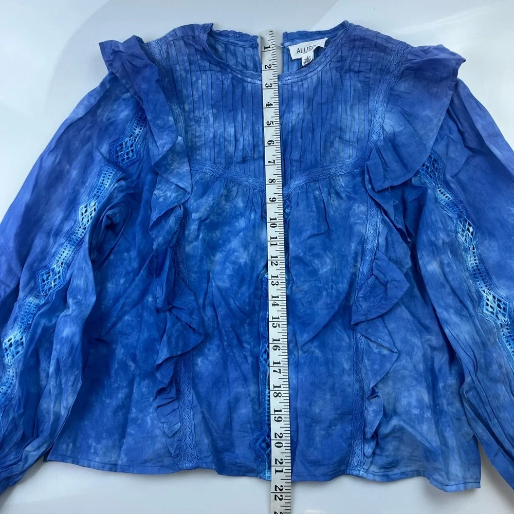 Allison New York INDIGO GARMENT DYE Sara Top N273-42 - Picture 8 of 8